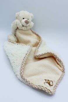 Bear Toy Soother With Personalised Heart Keepsake, 5 of 7