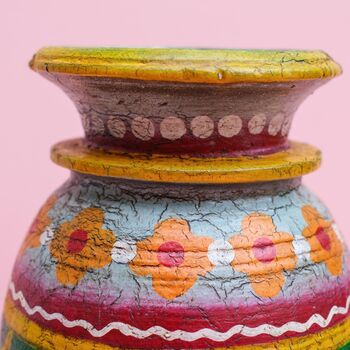 Indian Wooden Pot, 3 of 12