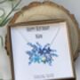 'Happy Birthday Nan' Silver Necklace Card, thumbnail 1 of 8