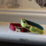 Tiny Puppy Lime Green Velvet Collar Gold Buckle, thumbnail 2 of 2