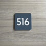 Stylish Small Square House Number, thumbnail 7 of 9