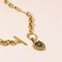 Peridot Crystal Heart Pendant Necklace, thumbnail 4 of 8