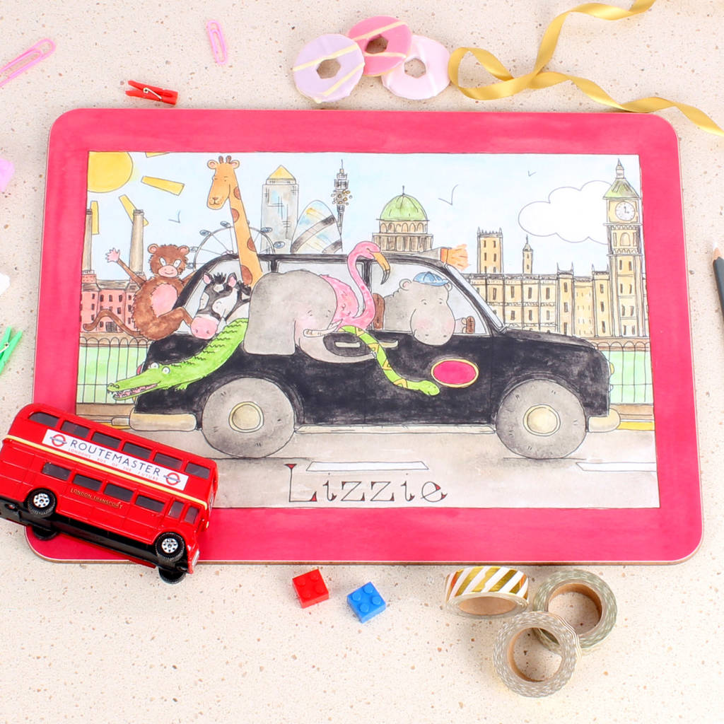 London Taxi Placemat By Milly Green