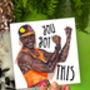 Mr Motivator Inspired Greeting Card, Funny Retro Encouragement Card, thumbnail 1 of 4