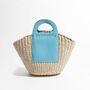 Saint Tropez Cream Cocoa Hobo Straw Beach Bag, thumbnail 6 of 6