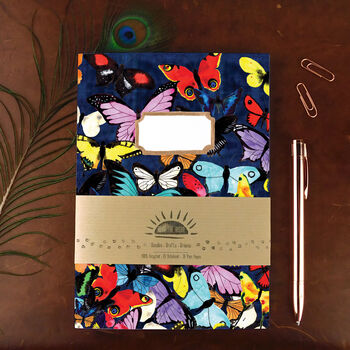 Lepidoptera Butterfly A5 Lined And Plain Notebook Set, 2 of 7