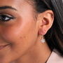 Silver Snowflake Earrings, thumbnail 3 of 3