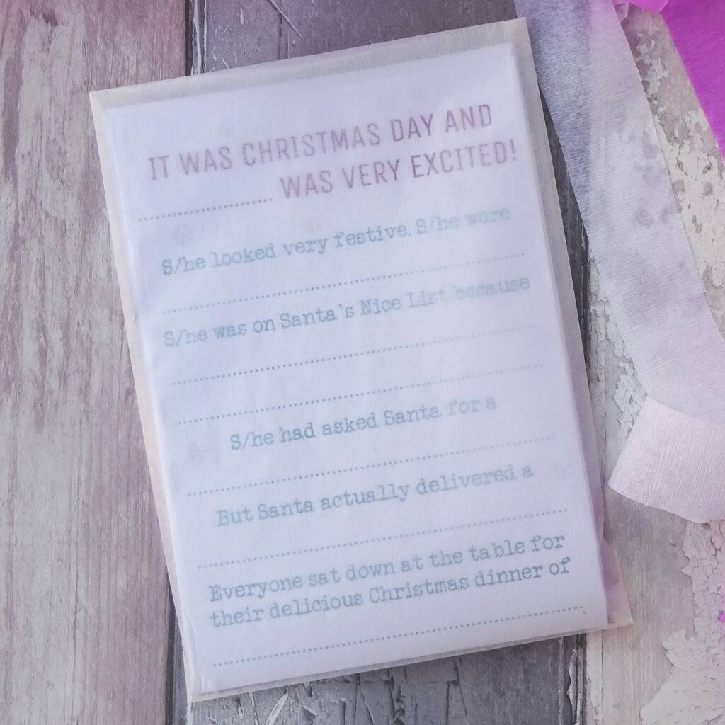 Christmas Consequences Game By Southside Pinatas