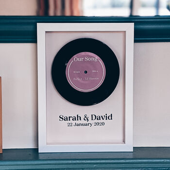 Personalised Framed Vinyl Record, 2 of 4