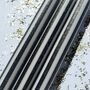 Black Glitter And White Pinstriped Candles, thumbnail 3 of 4
