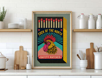 Cock Of The North Matchbox Art Print Poster, 2 of 4