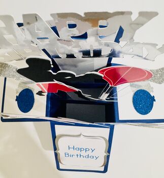 Swimming Themed 3D Birthday Card, 8 of 8