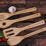 Personalised Bamboo Salad Spoons And Utensil Set, thumbnail 1 of 3