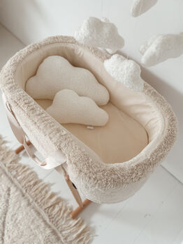 Boucle Cloud Cushion Set Neutral Nursery Decoration, 2 of 5