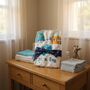 Baby Gift Hamper – Baby Shower Socks And Nappies A Boy, thumbnail 3 of 5