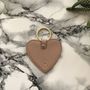 Personalised Saffiano Heart Keyring, thumbnail 9 of 10