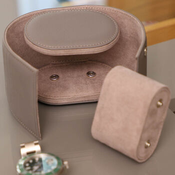 Dad's Personalised Grey Travel Watch Case, 5 of 9