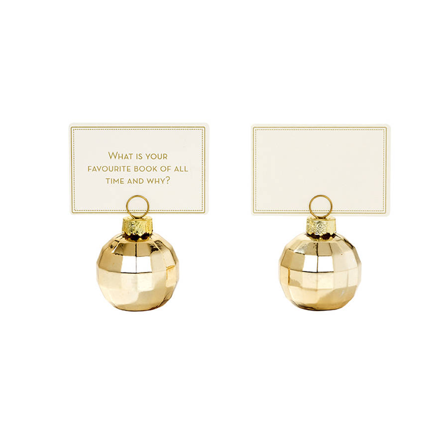Gold Disco Ball Place Holders And Cards By Postbox Party