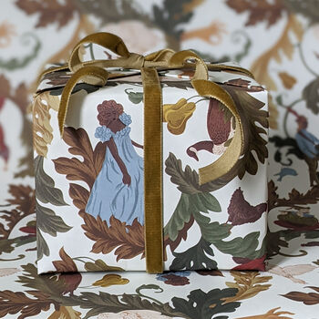 12 Days Of Christmas Gift Wrap Bundle With Gold Foiled Cards, 8 of 12