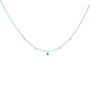 Jasmine Gold Plated Gemstone And Cz Beaded Charm Necklace, thumbnail 3 of 10