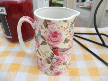 Small Jug In Rose Birds Design, 5 of 6