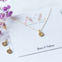 Gold Plated Sterling Silver Stamped Initial Necklace, thumbnail 3 of 12