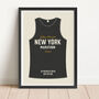 Personalised Running Vest Print No Stripes, thumbnail 2 of 5
