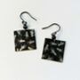 Sterling Silver Square Hands Drop Earrings, thumbnail 1 of 4