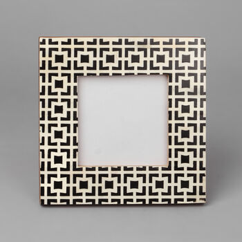 G Decor Black Cubic Pattern Stylish Photo Frames, 2 of 4