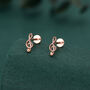 Sterling Silver Treble Clef 16 G Flat Back Labret Earrings, thumbnail 5 of 11