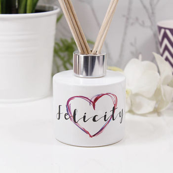 Personalised Inky Heart Reed Diffuser, 7 of 7