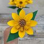 Origami Paper Sunflower With Leaves, thumbnail 1 of 10