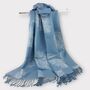 Cashmere Feather Print Scarf, thumbnail 7 of 9