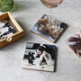 Set Of Bamboo Photo Coasters For Pet Dad, thumbnail 5 of 6