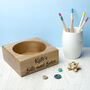 Personalised Solid Oak Stash Tray, thumbnail 4 of 7