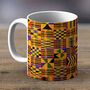 Kente African Print Mug Fabric Six, thumbnail 1 of 2