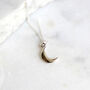Moon Charm Necklace Sterling Silver, thumbnail 1 of 8