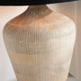 Boho Mango Wood Table Lamp With Black Lampshade, thumbnail 2 of 11