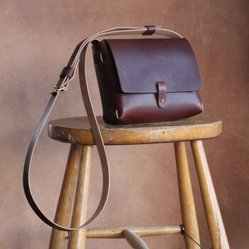 Handmade Leather 'Rowan' Handbag / Crossbody Bag, 4 of 8