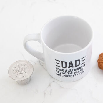 Refillable Dad's Nespresso Pod And Espresso Mug Set, 4 of 6