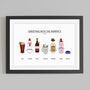 'Christmas With..' Personalised Drinks Print, thumbnail 2 of 7