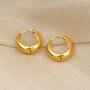 Curve Huggie Earrings, thumbnail 4 of 4