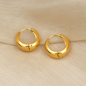 Curve Huggie Earrings, 4 of 4