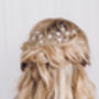 Small Gold, Silver Or Rose Gold Wedding Hair Vine Ivy, thumbnail 7 of 12