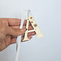 Custom Wood Initial Ornament, thumbnail 4 of 4