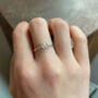 Sterling Silver Small Lavender Flower Ring, thumbnail 3 of 8