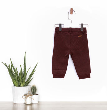 Wool Blend Baby Boys Trousers, 2 of 2