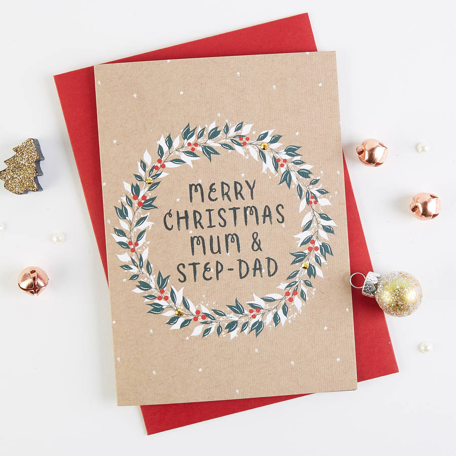 mum and step dad christmas card by norma&dorothy | notonthehighstreet.com