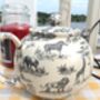 Six Cup Teapot In Black Safari Design, thumbnail 7 of 9