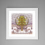 'Two Stags Under Tree' Print, thumbnail 2 of 3